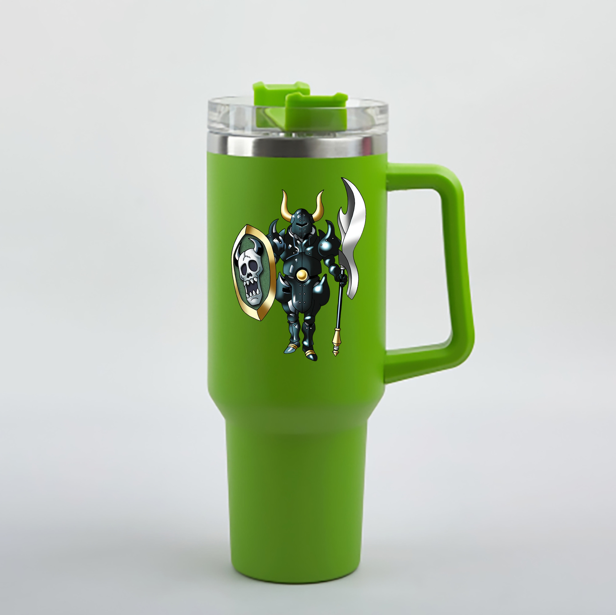 （画像用） ドラゴンクエスト Doragon Kuesuto Dragon Quest 1200mL車用タンブラー - クリスタルステッカー（プラスチックストロー付き）
